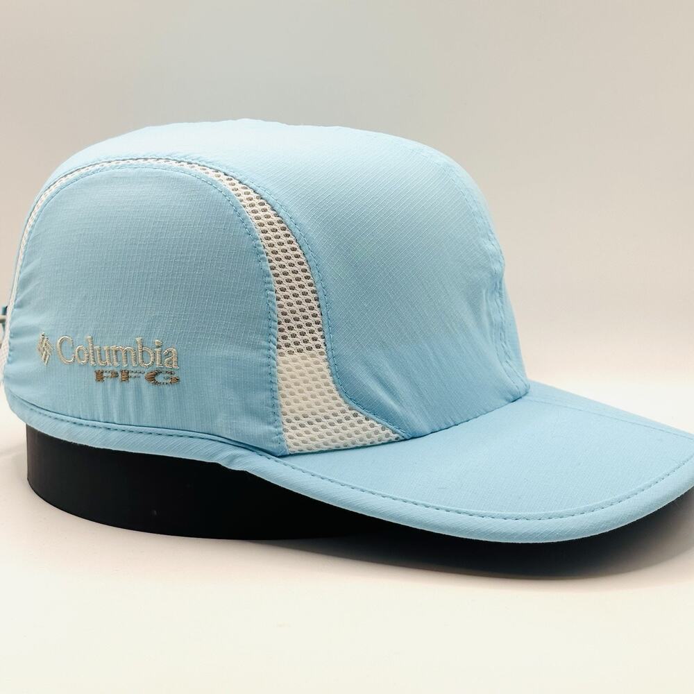 Columbia Women's Packable Trail Cap Mint Blue Nylon Ripstop Adjustable O/S